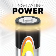 a can of energy drink with the words long - lasting power on it's side