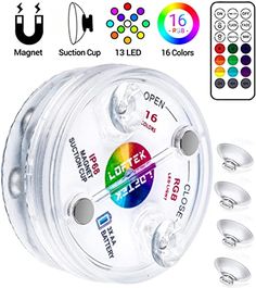 the light up clock has six different colors