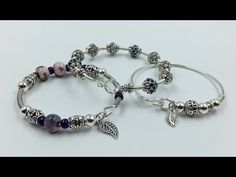 Beaded Wire Bangle Tutorial - YouTube Bracelet Video, Jewelry Basics, Bead Pens, Seed Bead Bracelets Tutorials, Diy Bangle Bracelets, Bracelet Tutorials, Bracelets Ideas