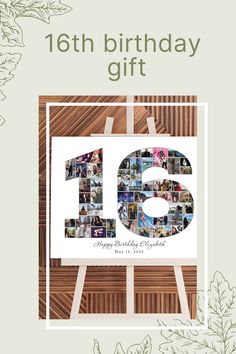 a birthday card with the number fifty six on it