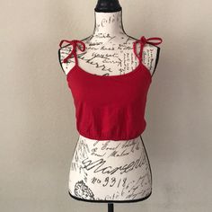 Delia*S Shoulder Ties Crop Top Y2k 94% Cotton, 6% Spandex Medium Nwot Delia’s Red Cotton Crop Top Tank Top, Red Cotton Crop Top Tank, Red Cotton Crop Top, Casual Red Crop Top Tank Top, Casual Red Crop Top Tank, Crop Top Y2k, Tie Crop Top, Crop Top, Womens Tops