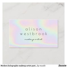 a business card with the words nelson westbrook on it