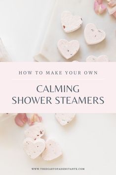 Blogger Stephanie Ziajka shows how to make your own calming DIY shower steamers with citric acid and essential oils (rose absolute essential oil, vetiver essential oil, and jasmine essential oil specifically) in today's post on Diary of a Debutante. Click through for the step-by-step rose shower steamers recipe! #diybeauty #showersteamers #aromatherapy #diygifts Shower Soothers Diy, Diy Shower Fizzies, How To Use Shower Steamers, Homemade Shower Steamers, Shower Steamers Recipe, Make Shower Steamers, Steamers Recipe, Diy Postpartum, Shower Steamers Diy