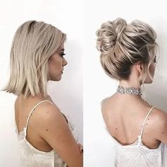 Recogidos melena corta para boda Short Trendy Hairstyles, Trendy Hairstyles For Short Hair, Updo Styles, Bridesmaid Hair Down, Bridesmaid Hair Short, Peinados Fáciles Para Cabello Corto, Summer Hairstyles For Medium Hair, Homecoming Hair, Short Wedding Hair