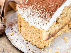 a piece of cake sitting on top of a plate