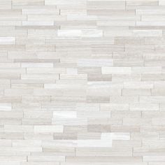 a white and grey tile wallpaper with wooden planks