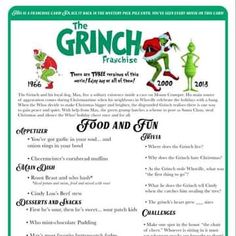 an advertisement for the grinch frisbee program, which is being advertised by children