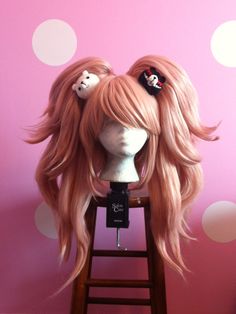 Easy Party Hairstyles, Kawaii Wigs, Anime Wigs, Cosplay Hair, Kawaii Hairstyles, Hair Color Pastel, Cosplay Tips, Anime Hair, Party Hairstyles