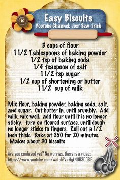 the instructions for how to use baking powder