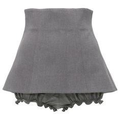 SHUSHU TONG grey ruffle skirt overlay high waisted layered shorts UK6 XS Reference: AAWC/A01268 Brand: Shushu Tong Material: Polyester Color: Grey Pattern: Solid Closure: Zip Lining: Grey Fabric Extra Details: Back zip. Made in: China CONDITION: Condition: Excellent, this item was pre-owned and is in excellent condition. This item is in excellent condition and ready to be loved. Comes with: Style code present (Generic) SIZING Designer size: UK6 Size reference: US0 / UK6 / IT38 / FR34 / XXS-XS MEASUREMENTS: Waist: 31cm / 12.1" Hip: 38cm / 14.8" In leg: 3.5cm / 1.4" Length: 40cm / 15.6" This Shushu Tong item is authentic. Shushutong Skirt, Shushu Tong Skirt, A-line Skirt, Gauge Skirt, Shushu Tong, Designer Skirt, Skirt Asymmetrical, Zip Lining, Grey Skirt