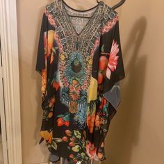 Kaftan With Embellishment Never Worn Amazon Tops, Colorful Fruit, Tops Black, Tunics, One Size Fits All, Stone Color, Tunic Tops, Womens Tops, Fruit