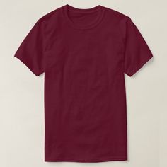 Solid Maroon Shirt | Zazzle.com Plain Red, Maroon Shirts, Shirt Print Design, Red T Shirt, Green Tshirt, Tshirt Outfits