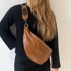 XL Leather Fanny Pack Cognac, Large Fanny Pack, Nappa Leather Fanny Pack & Crossbody Bag With Plenty of Space, Fanny Pack, Gift for Her - Etsy Belly Bag, Fanny Pack Women, Leather Sling Bag, Leather Fanny Pack, Festival Bag, Hip Bag, Bum Bag, Crazy Horse, Chest Bag