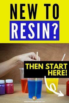 there is a sign that says, new to resinin? then start here '