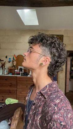 Long Fade Haircut Men Curly, Short Permed Mullet Men, Short Curly Hair Men Mullet, Mullet Fade Curly Hair, Short Curly Faux Hawk, Curly Masculine Hair, Mullet Hairstyle Curly, Short Curly Hair Styles Men, Curly Mullet Boy