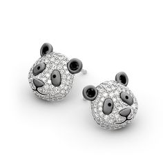 The exclusive design and sparking stones make these earrings excellent gifting option. Crafted in sterling silver, each earring features small nose, little ears, and mesmerizing look, which will make you fall in love with it. The eye-catching look and ideal combination of colors giving a realistic appearance to these detailed design earrings. You can wear this pair of earring every day or on special occasions.Carat Weight: 2.735 ctStone Size: 2.3,1.5,1.3,1.1 mmStone Type: Jeulia® StoneNumber of Luxury White Gold Earrings With Diamond Eyes, Fine Jewelry White Gold Earrings With Diamond Eyes, Luxury Hypoallergenic White Gold Earrings, Fine Jewelry Earrings With Diamond Eyes As Gift, Sterling Silver Pierced Diamond Earrings As Gift, Sterling Silver Diamond Earrings With Diamond Eyes, Gift White Earrings With Diamond Eyes, Sterling Silver Diamond White Earrings As Gift, Sterling Silver Earrings In Diamond White As Gift