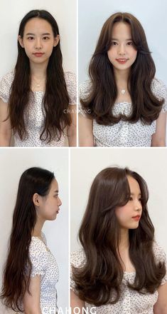 Korean Long Hair, Haircut Curtain, Haircut Straight, Peinados Fáciles Para Cabello Corto, Shortening, Round Faces