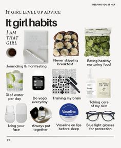 It Girl Habits, Healthy Girl Habits, Staying True To Yourself, Freetime Activities, Healthy Eating Breakfast, Winter Arc, Wellness Habits, True To Yourself, 140 Pounds