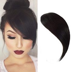 PRICES MAY VARY. Clip in Bangs Material:100% Real Human Hair.Smooth,Neat and Clean. Clip in Bangs Color:Jet Black/Black/Dark Brown/Light Brown.About 7g/Pc. Package:1 Piece/Pack,We Suggest Buy 2 Pieces For Replacement. Type:Straight Side Bangs With 1 Invisible Clips.Blend Well With Your Hair,Perfect for Parties or Daily Use. Advantages:Can Be Trimmed,Curled and Straightened.Easy to Wear and Remove.Transform Your Hairstyle Without Cutting Your Own Hair. Dsoar Real Human Hair Bangs Clip in Fringe H Side Fringe Bangs, Side Fringe Hairstyles, Straight Fringe, Clip In Fringe, Bangs Extensions, Clip In Bangs, Fringe Hair, How To Cut Your Own Hair, Real Hair Extensions