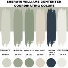 the color scheme for sherylin williams's painted coordinating colors