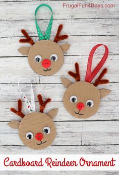 paper plate reindeer ornament craft for kids to make