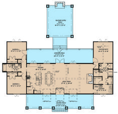 the floor plan for a house with two levels