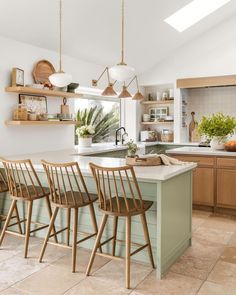 a kitchen filled with lots of counter top space