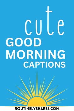 Find the best cute good morning captions for Instagram that are short, funny, or positive. Perfect for that morning aesthetic post or story. Cool Quotes Short Funny, Good Morning Captions, Early Quotes, Early Morning Aesthetic, Sunset Captions, Still Falling For You, Aesthetic Post, Morning Aesthetic, Best Morning