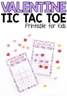 valentine tic toe printables for kids to practice tic - toe skills