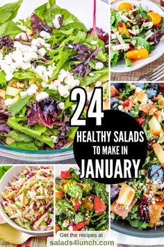 Healthy Winter Salads to Make in January Summer Cookout Side Dishes, Vegetarian Super Bowl, Salad Guide, Winter Salad Recipes, Cookout Side Dishes, Spring Salad Recipes, Butternut Squash Salad, Cranberry Salad, Citrus Salad