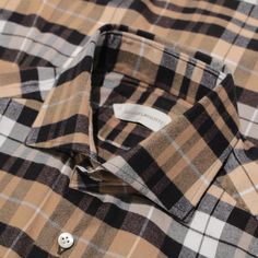 Item Specifics: Brand: Guglielminotti Brown Black Flannel, Casual Shirts For Men, Casual Button Down Shirts, Casual Button Down Shirt, Black And Brown, Mens Shirts, Man Shop, Black, Color