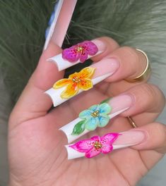 Chic Nail Designs, Glamour Nails, Basic Nails, Glow Nails, French Tip Acrylic Nails, Long Acrylic Nails Coffin, Unique Acrylic Nails, Long Square Acrylic Nails, Acrylic Nails Coffin