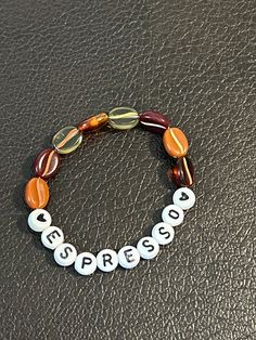 SABRINA CARPENTER INSPIRED kids bracelet Personalized Brown Bracelet Jewelry, Casual Brown Jewelry With Letter Beads, Casual Personalized Brown Jewelry, Sabrina Carpenter Bracelets, Kids Bracelet, Jewelry Wishlist, Bracelet Craft, Bracelet Craft Diy, Forest Hills