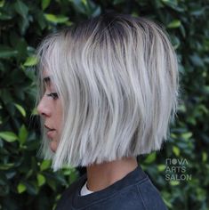 Icy Blonde Hair Color, Ice Blonde Hair, Icy Blonde Hair, Ice Blonde, Silver Blonde, Winter Hair Color, Short Blonde, Short Bob Hairstyles