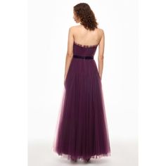 Purple (100% Nylon). Gown. Sleeveless. Strapless. Back zipper closure. 58" from shoulder to hemline. Imported. Zac Posen, Couture Gowns, Couture, Purple