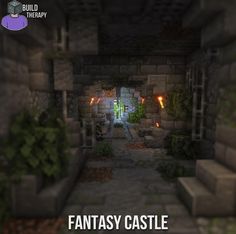 a screenshot of a fantasy castle with the words fantasy castle in front of it