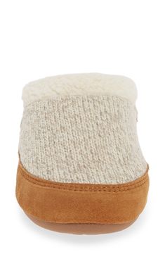 A plush faux-fur lining warms a felted slipper set on a durable, skid-resistant sole, while a signature cushioned footbed lends soft, cozy comfort to every step. Style Name:Acorn Ragg Mule Slipper (Women). Style Number: 5488889. Available in stores. Cozy Beige Round Toe Slippers, Faux Fur Lined Comfy Slippers, Comfortable Soft Beige Slippers, Beige Soft Comfortable Slippers, Beige Soft Slippers, Comfortable Beige Slippers For Winter, Casual Faux Fur Slippers With Plush Lining, Brown Winter Slippers With Plush Lining, Winter Slippers With Plush Lining