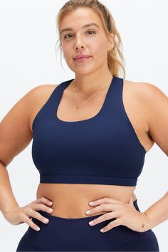 Boost Medium Impact Sports Bra Fabletics Abyss/Blue Violet female Activewear >> Womens >> Sports Bras >> Sports Bra >> Medium Impact plus Training Removable Bra Cups/Strappy Classic style with strappy back details Sporty Nylon Activewear With Strappy Back, Strappy Back Light Support Activewear For Sports, Activewear With Light Support And Strappy Back For Sports, Sports Activewear With Light Support And Strappy Back, Compressive Activewear With Strappy Back For Sports, Compressive Activewear For Sports With Strappy Back, Sports Activewear With Strappy Back And Bra-friendly Design, Sports Activewear With Strappy Back And Bra Friendly, Supportive Sporty Activewear With Strappy Back