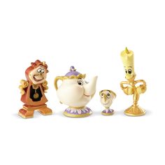 PRICES MAY VARY. Nullify Imported ENESCO FIGURINE SET: from the Disney Showcase collection DESIGN: captures characters from Disney’s "Beauty and the Beast" in stunning detail SET OF FOUR: miniatures include Lumiere, Mrs. Potts, Chip, and Cogsworth HAND-PAINTED: details are intricately applied and hand-crafted in high-quality stone resin by skilled artisans SIZE NOTE: please NOTE - sizes vary, with the largest being 2.5 inches in height (6.4 cm); these are MINIATURE FIGURINES and no larger than approximately 2.5 inches Mrs Potts, Disney Traditions, Small Figurines, Mini Figurine, Disney Shop, Disney Collectables, Department 56, Miniature Figurines