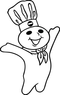 a cartoon bunny wearing a chef's hat and holding his arms in the air