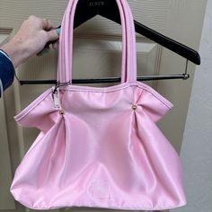 Pink Victoria Secret Bag With Snaps, Faux Leather Straps, Medium Size With One Open Pocket. Victoria Secret Bag, Victoria Secret Tote Bags, Bags Pink, Victoria Secret Pink Bags, Nike Air Max Tn, Pink Handbags, Victoria Secret Sport, Victoria Secret Bags, Pink Victoria Secret