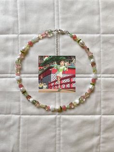 I'll try to ship your order within 48 hours! A beautiful and magical necklace inspired by Ghibli Studio's film Spirited Away!  This Chihiro necklace also matches with the Haku necklace, also available on my shop :) Materials: - freshwater pearls - glass beads/charms - silver-plated zinc alloy clasp (lead and nickel free!) - silver-plated extension chain (lead and nickel free!) - Sterling silver-plated brass Sizing: Comes available in different sizes 13 inch - 16 inch necklaces - all come with an additional 5cm (2 inch) extension chain - please measure your neck before selecting your desired length! To preserve your necklace for as long as possible, please avoid putting it in water or near any harsh chemicals <3 If you have any questions about this item, please don't hesitate to message me! Magical Necklace, 16 Inch Necklace, Inspired Necklace, Beads Charms, Studio Ghibli, Bead Charms, Zinc Alloy, Fresh Water, Freshwater Pearls