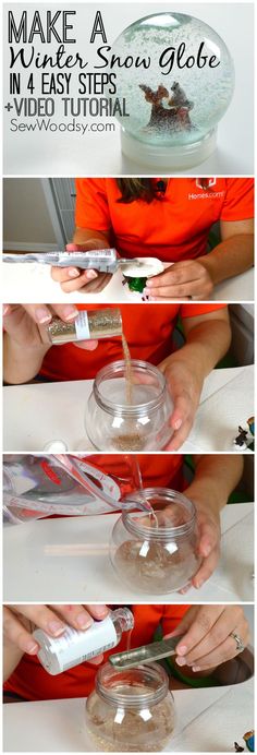 how to make a snow globe in 4 easy steps