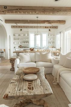 Decorating With Neutrals - 10 Important Designer Tips Farmhouse Living Room Wall, Farmhouse Living Room Wall Decor, Barndominium Interior, Organic Modern Living Room, Furnitur Ruang Keluarga, Wall Decor Inspiration, Trendy Farmhouse, Farmhouse Living Room Ideas, Farmhouse Living Room Decor Ideas