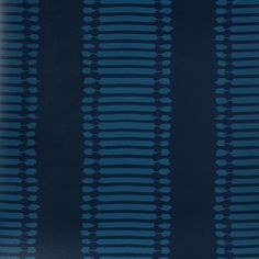 a blue and black striped wallpaper with circles