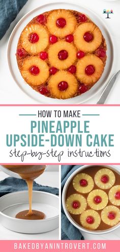 how to make pineapple upside down cake step by step instructions