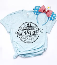 Disney Main Street, Disney Cruise Shirts, Disney Family Vacation Shirts, Cute Disney Outfits, Disney Vacation Shirts, Disney World Outfits, Disney Trip Shirts, Disney Family Vacation, Main Street Usa