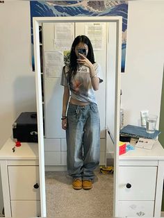 Outfit Highschool Ideas, Baggy Outfit Ideas, Little Outfits, Swaggy Outfits, Simple Trendy Outfits, Cute Simple Outfits, Fit Inspo