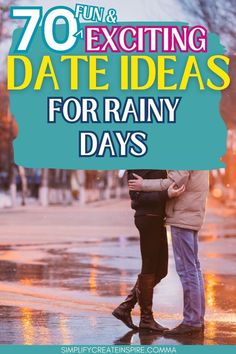 Rainy day date ideas for couples. Fun things to do on a rainy day. Fun date ideas for rainy days. Indoor date ideas for couples. Rainy Day Date Ideas, Rainy Day Dates, Couples Communication, Day Date Ideas