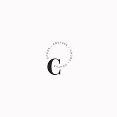 the letter c is inscribed in a circle